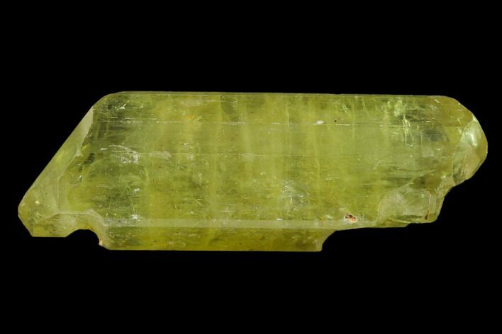 Gemmy, Double-Terminated Yellow Apatite Crystal - Morocco #135388